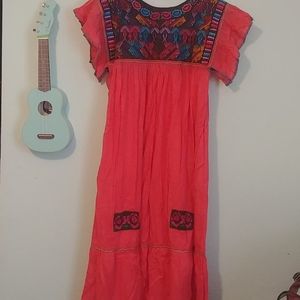 Boho Mexican Dress